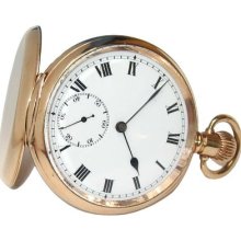 10ct Rolled Gold Antique English Made Gents Pocket Watch Running Well C1900 51mm