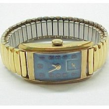 15 Jewel Gold Plated Swiss Made Wristwatch - 3-a178 As Is