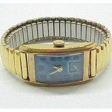 15 Jewel Gold Plated Swiss Made Wristwatch - 3-a178 As Is