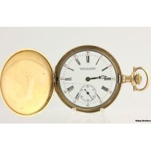 1912 Waltham 7j 12s Pocket Watch Model 1894 - Gold Filled Not-working Antique