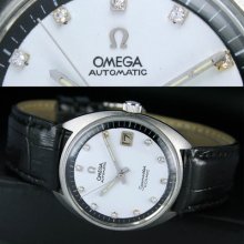 1964s Vintage Omega Seamaster Automatic Date Diamond Dial Mens Wrist Watch Uhr