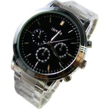 2 Colors Mens Ladies Luxury Steel Band Simple Cool Quartz Wrist Watch Fashion