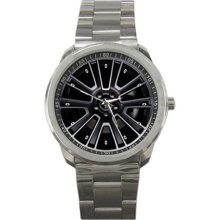 2010 Ford Mustang GT Rims Wheel Sport Metal Watch - Stainless Steel