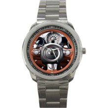 2011 Vilner Mini Cooper Italian Job Steering Wheel Sport Metal Watch - Stainless Steel