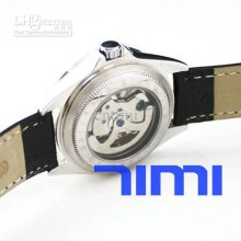 2012 Hotsale Lady White Chro Auto Mechanical Dress Crystal Watch