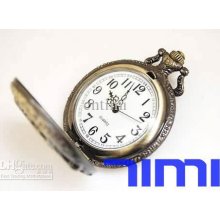 2012 Hotsale Mens Vintage Pocket Watch Fob Chain Horse Quartz