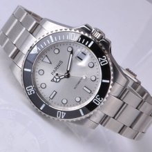 40mm Parnis Ceramic Bezel Luminous Mark Submariner Style Automatic Watch Pa-268