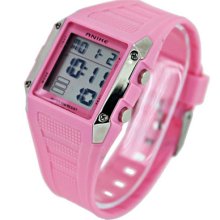 5 Color Water Resistant Cute Square Face Girl Led Digital Sports Wrist Watch K2