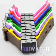 50pcs Soft Silicone Band Analog Digital Watch Led Mirror Watches Mul