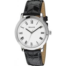 Accurist Ms676wr Mens Silver White Watch Rrp Â£60
