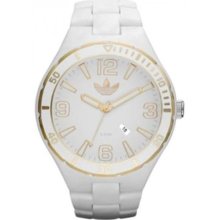 Adidas Unisex Originals ADH2687 White Plastic Quartz Watch with White