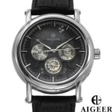 ALGEER Brand New Gentlemens Day date Automatic Watch With Genuine Crystals