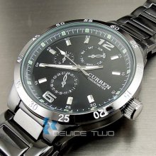 Analog Hand Hours Clock Luxury Sport Men Fashion Black Steel Wrist Watch Hw106 Analog Hand Hours Clock Luxury Sport Men Fashion Black Steel Wrist Watch Hw106