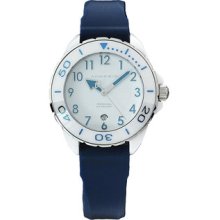 Android Women's Exotic AD512AWBU Blue Rubber Swiss Quartz Watch with White Dial