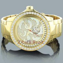 Aqua Master Watches: Mechanical Mens Diamond Watch 7.50ct