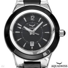 Aquaswiss C91 Swiss Movement Ladies Watch Black/silver/black/silver
