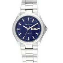 Armitron Men`s Silver Stainless Sport/ Dress Watch With Blue Dial & Date