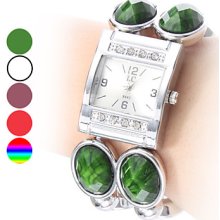 Assorted Colors Women's Bracelet Plastic Analog Quartz Watch