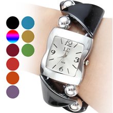 Assorted Colors Women's Triangle Style Plastic Analog Quartz Bracelet Watch