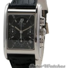 Audemars Piguet Edward Piguet Mens 18k White Gold Chronograph Watch 25952bc