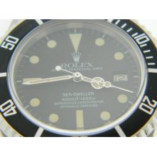 Authentic Vintage Rolex Sea Dweller Matt Dial With Rolex Box Transitional 16660