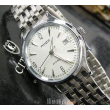 Automatic Mechanical Calendar Simple Classic Luxury Wrist Watch White