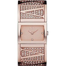 AX Armani Exchange Watch, Womens Rose Gold Ion Plated Stainless Steel