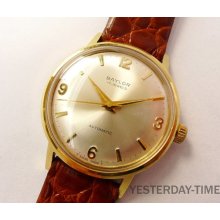 Baylor 1960's Swiss 17 Jewel Gold Plated Gents Automatic Watch