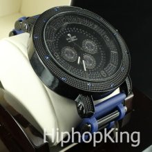 Beautiful 2 Tone Hip Hop Iced Out Watch Stainless Steel Back Oversize Dial