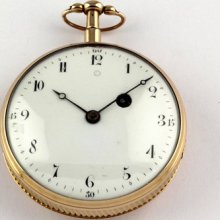 Beautiful French Verge Fusee Exceptionally Nice 18k Gold Case Repeater Spindeluh