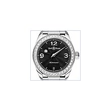 Bell & Ross Vintage Mystery Diamond Black 1 Row Unisex Watch