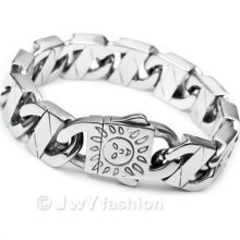 Big Heavy Men Stainless Steel Bracelet Link Chain Vc725