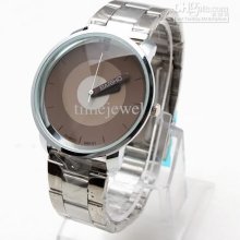 Big Off Bariho Special Pattern Stainless Steel Band Dress Coffee Dia