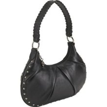 Bisadora Leather Studded Hobo