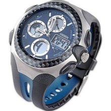 Black&blue Led Army Military Sport Analog Quartz Waterproof Mens Wrist Watch