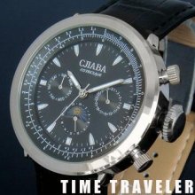 Black Military Automatic Mechanical Mens Wrist Watch