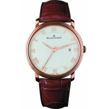 Blancpain Villeret Ultra Slim Seconds and Date In 18kt Rose Gold