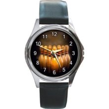 Bowling Sports Unisex Round Metal Watch Gift model 26424311 - Metal