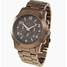 Bronze Oversized Boyfriend Chronograph Watch