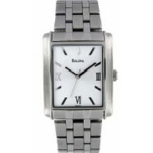 Bulova 96A001 Corporate Collection Men's Watch W/Rectangular Face Promotional