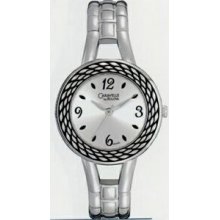Bulova Caravelle Ladies` Bangle Bracelet Watch W/ Rope Pattern Bezel Bulova Caravelle Ladies` Bangle Bracelet Watch W/ Rope Pattern Bezel