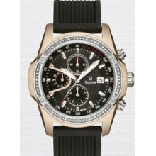 Bulova Haverford Men`s Rose Gold-tone Chronograph Dress Watch