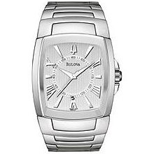 Bulova Stainless Steel Bracelet White Dial Men's watch #96B124