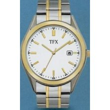 Bulova Tfx Collection Men`s 2 Tone Stainless Steel Bracelet Watch