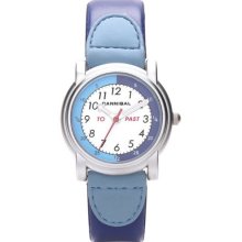 Cannibal Unisex Quartz Watch With White Dial Analogue Display And Blue Plastic Or Pu Strap Ct202-05