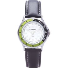 Cannibal Unisex Quartz Watch With White Dial Analogue Display And Black Plastic Or Pu Strap Cj220-01