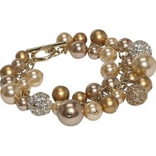 Carolee Charm Toggle Bracelet Gold