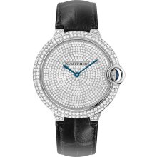 Cartier Men's Ballon Bleu Diamond Pave Dial Watch WE902049