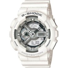 Casio 51mm White G-Shock Analog Digital Anti-Magnetic