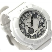 Casio Baby-g, Bga134 Bga-134-7b, Multi-dimensional, Neon Illuminator, White